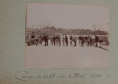 null Cycling / UVF / Cyclotourism. Bound photo album of M. Marchant (with diploma...