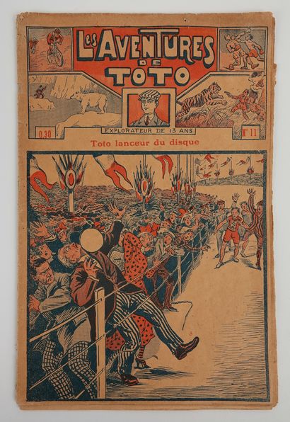 null Olympic Games / Paris 1924 / Issue n°11 of the Adventures of Toto by Emile Durafour...