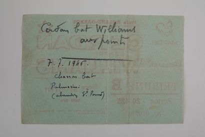 null Boxe / Cerdan / Roland-Garros / Piaf / Ce 7 juillet 1946, ce rarissime billet...