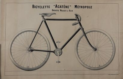 null Cyclisme / Acatène. Etonnante de pureté, cette image d'une "Bicyclette Acatène...