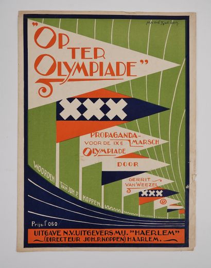 null Olympic Games / Amsterdam 1928 / Song / Anthem / March. Large format superbly...