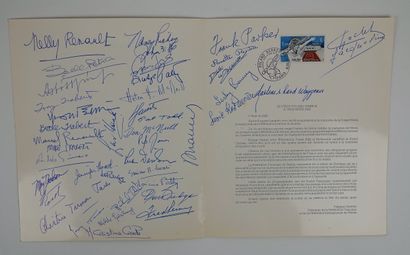 null Tennis / Roland-Garros / Fiftieth anniversary / Marcel Bernard. Booklet with...