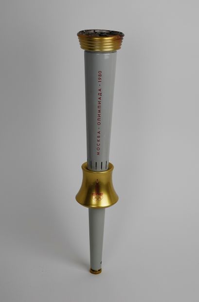 null OLYMPIC GAMES. Moscow 1980. Official torch, n°4992. Boris Tuchin's famous creation,...