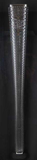 null 
Olympic Games. 2012, London. Official triangular torch of the paralympic games...