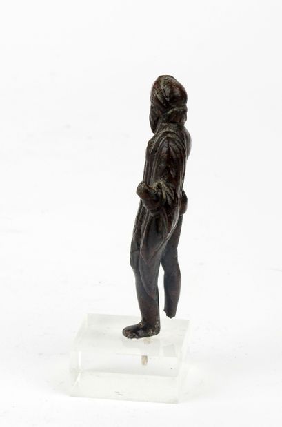 null Belle statuette représentant Jupiter, une chlamyde posé sur l'épaule, un foudre...