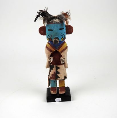 null Statuette esprit doll dans la tradition des anciens indiens Hopis.Bois sculpté...