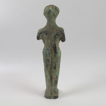null Statuette of ephebe in bronze. Roman style. L 15 cm.
