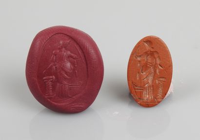 null Intaglio representing a goddess holding a weapon


Jasper 2 cm


Modern per...