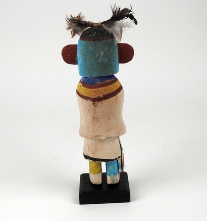 null Statuette esprit doll dans la tradition des anciens indiens Hopis.Bois sculpté...