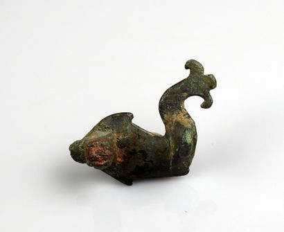 null Dolphin shaped fibula


Bronze 4.2 cm


Roman period