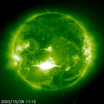 null NASA. Beautiful solar flare captured by the Solar and Heliospheric Observatory...