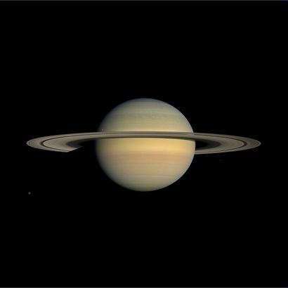 null NASA. Large format. Perfect photograph of the planet Saturn taken by the Cassini...