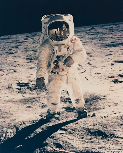 null Nasa. Apollo 11 mission. One of the most iconic photograph of the history of...