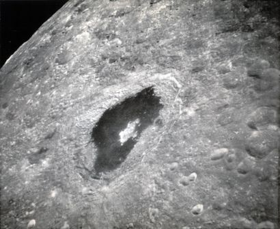 null NASA. View of the lunar surface from the command module of the Apollo 13 mission....