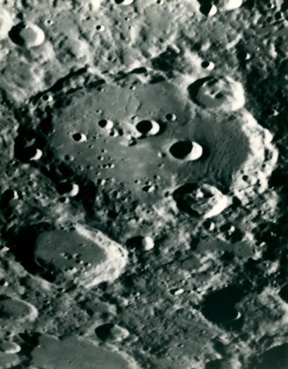 Photograph of the lunar surface taken at...