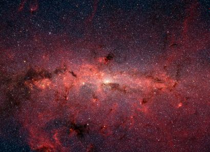 null NASA. GRAND FORMAT. Extraodinaire vue du centre de notre galaxie : La Voie Lactée....