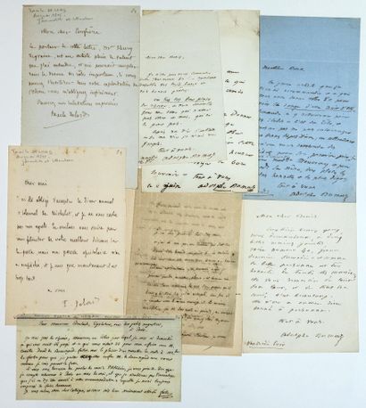 null VAUCLUSE. LITERATORS, 9 Letters or bills : Taxile DELORD (Avignon 1815 - 1877)...