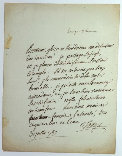 null TARGET (Guy-Jean-Baptiste) Paris 1733 - Molières 1806 - Avocat, Académie Française,...