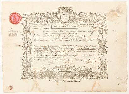 null HAUTE-MARNE. DOUBS. "Battalion of LANGRES " Discharge made in BESANÇON (25)...
