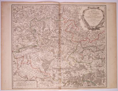 null Carte de 1754 : « Comtés de HAINAUT, et de CAMBRÉSIS, avec les confins du Comté...