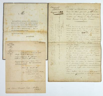 null BELGIQUE. CAMPAGNE DE 1814. BOMBARDEMENT D’ANVERS. - Manuscrit 5pp in-folio,...