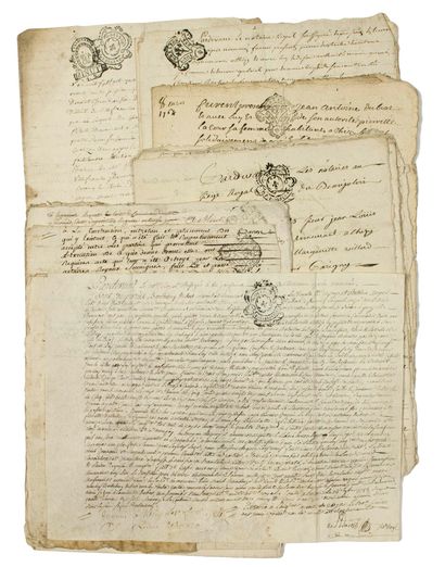 null (RHONE) Châtellenie of THIZY. FAMILY ARCHIVE of Charles BAUDET Merchant and...