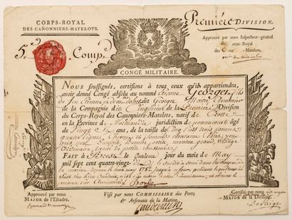 null Count de MARIGNY (Charles René Louis Bernard,) Sées (Orne) 1740 - 1816 - He...