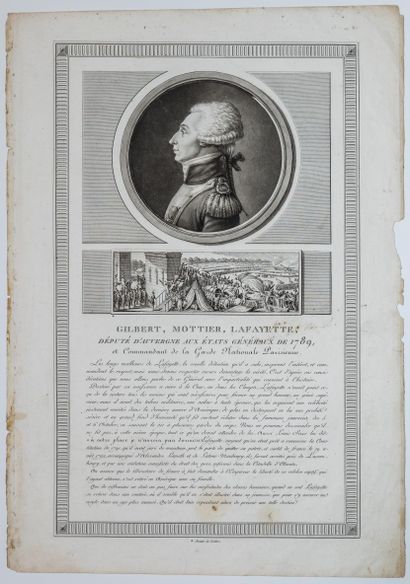 null Gilbert, MOTTIER, LA FAYETTE, Député d’Auvergne aux États-Généraux de 1789 et...