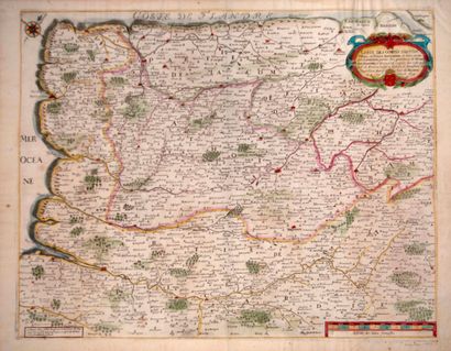 Jehan BOISSEAU 1638. « Carte des Comtés d’ARTOIS,...