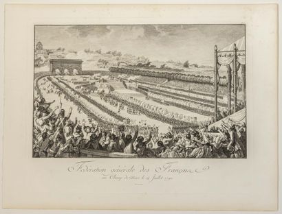 null FEDERATION DAY July 14, 1790 : "General Federation of the French at the Champ...