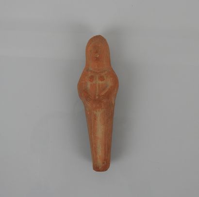 null Figure parturiente ex voto.Terre cuite.Fin époque romaine.H :15cm.