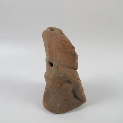 null Ocarina. Terracotta. L 11cm. In the state (small visible lacks). Copan. Classic...
