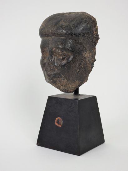 null Face.12th dynasty.Granodiorite.Middle Kingdom.Circa 2000 B.C.May be attributed...
