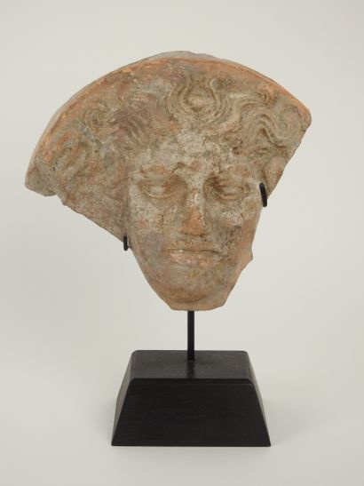 null Gorgon's head.terracotta antefix.Hellenistic period.Restorations,

Restorations,...