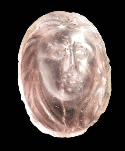 null Cameo.Female portrait.

Amethyst.Roman art.

L :23mm.