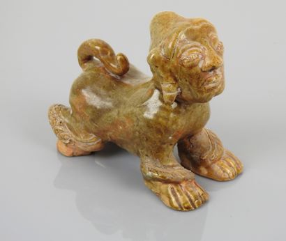 null Chimera.antropotherriomorphic guardian with glaze like a sphinge.China.Song...