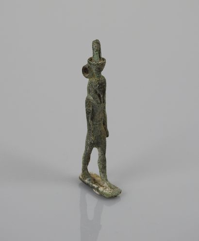 null God Nefertoum walking.665-332 B.C.Bronze.H :,5cm. Prov :Old French collecti...