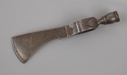 null Iron axe calumet decorated with chevrons.Indians of the Mississippi Basin.L...