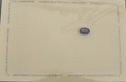 null Sapphire under seal from Global Gem Laboratory, 750 MM, weighing 0.81 carat...