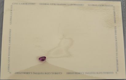 null Saphir rose - violet , 750 MM, pesant 0,63 carat ,