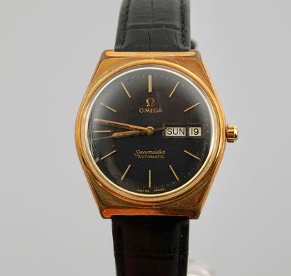 null Omega

Seamaster

Gold-plated dress watch with automatic movement.

- Gold-plated...