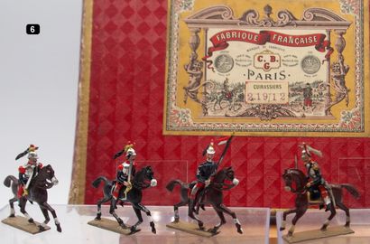 null C.B.G. MIGNOT 

BOX # 219 (12 fig.)

Third Republic. Cuirassiers mounted on...
