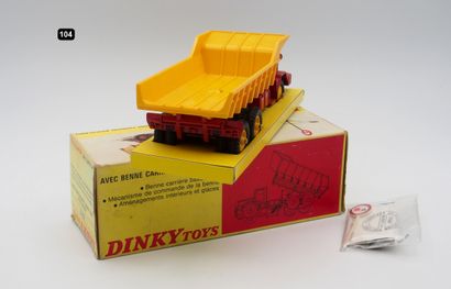 null DINKY TOYS FRANCE (1)

- # 572 BERLIET GBO BENNE CARRIÈRES

Cabine rouge, benne...