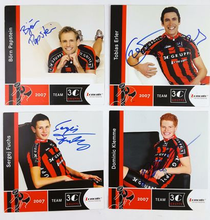 null 2007 : 36 autographes 

ALLEMAGNE : Team 3C 2007 - Ensemble de 4 fiches illustrées...