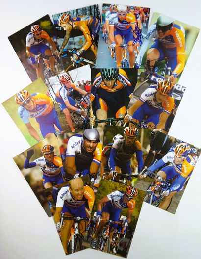 null NETHERLANDS - Team RABOBANK 2003 - Set of 28 autographs on illustrated cards...