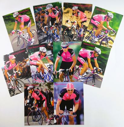 null GERMANY - Team TELEKOM 2001 - Set of 20 autographs on illustrated cards with...