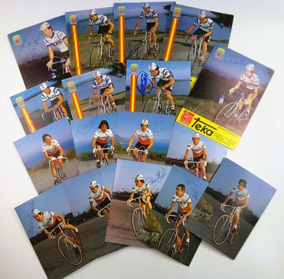  MISCELLANEOUS 1981-82 : 27 autographs 
SPAIN - Team TEKA 1981-82 - Set of 8 photos...