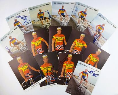  1985 : 21 autographes 
PAYS-BAS – Team SKIL 1985 – Ensemble de 7 photos (glacées...