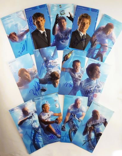 null GERMANY - Team GEROLSTEINER 2007 - Set of 26 autographs on illustrated cards...