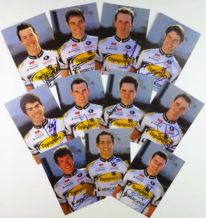 null BELGIQUE – Team TOPSPORT VLAANDEREN MERCATOR 2011 – Ensemble de 23 autographes...